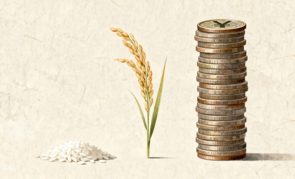 庶民の嘆き　米価　高騰