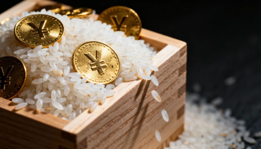 金を食う　米価高騰