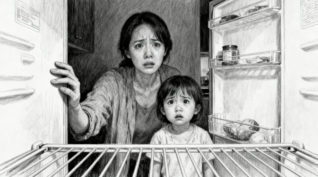 値上げ　冷蔵庫　空